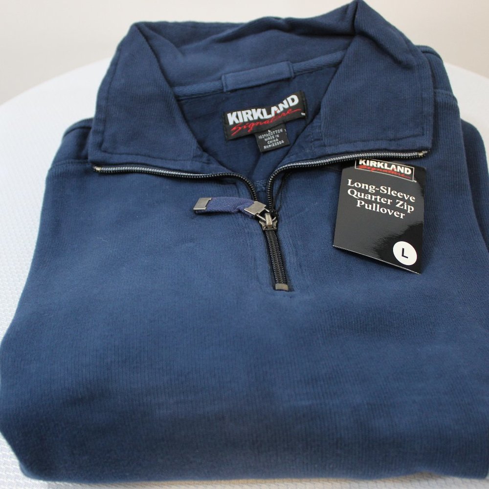 Men's Kirkland Signature Long Sleeve Quarter Zip Pullover